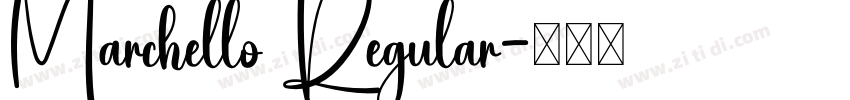 Marchello Regular字体转换